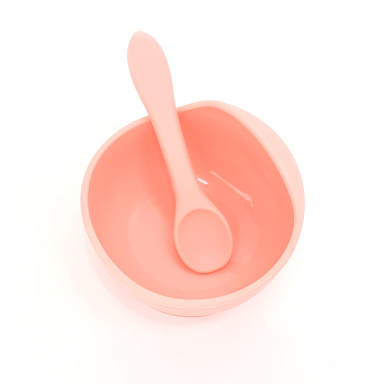bolw-silicona-cuchara-tenedor-peach-3