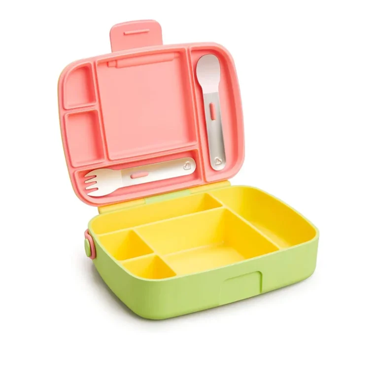 Munchkin--Lonchera-bento-con-cubiertos-Yellow- (1)