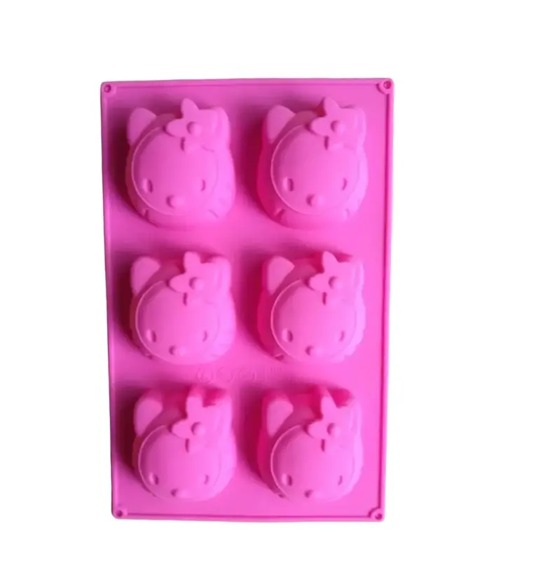 Molde de silicona kitty para cupcakes