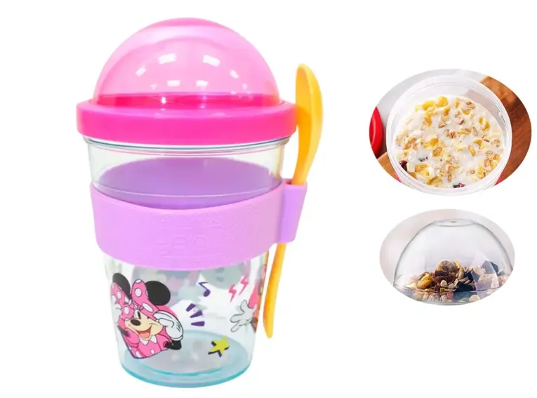 Porta Yogurt y Cereales Minnie Pink 1