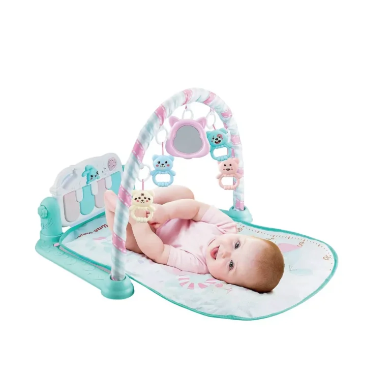 Gimnasio para Bebe con Piano Musical 3 en 1 (Conejito pastel) 3