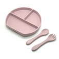 plato-de-silicona-clasico-ligth-pink-con-cubiertos