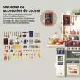 Cocina Spray kitchen con Vapor Luz y Agua 93 cm con 88 accesorios 4