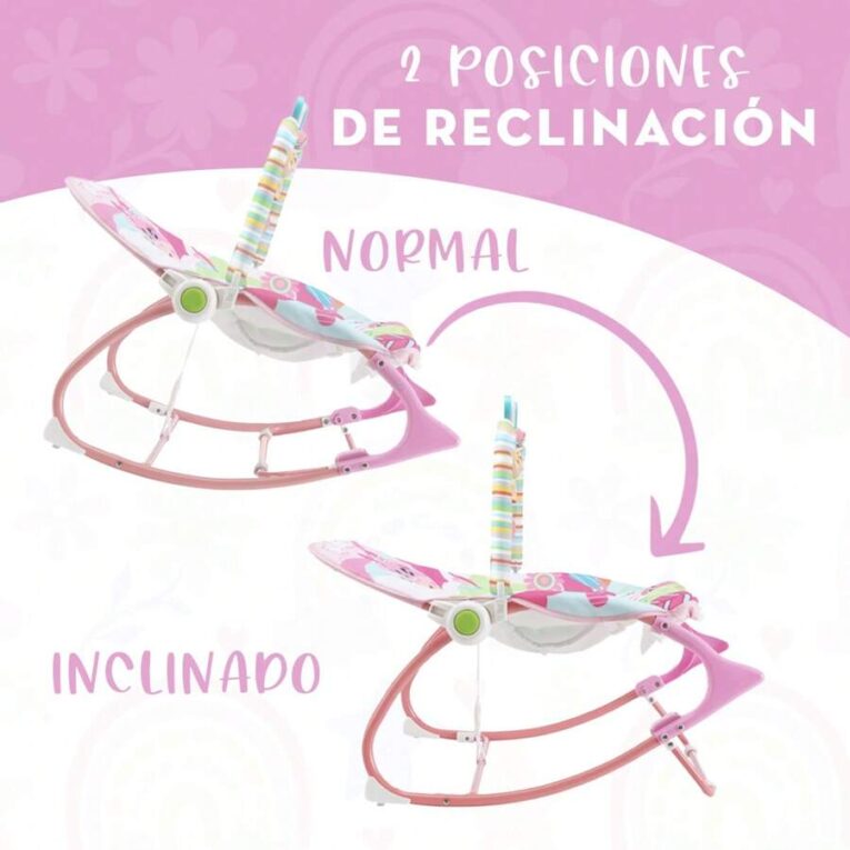 Elementos incluidos 1 Silla Mecedora Vibradora Musical Jirafa Pink 5