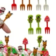 Mini Tenedores santa en Navidad set x10 .1.1