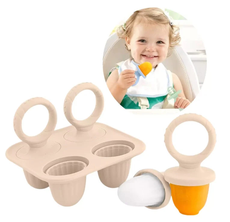 Mini Molde paleta para bebé c Precucharas beige+