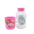 Botella Yogurt y Snack Tritan 300ml Unicornio pink 2