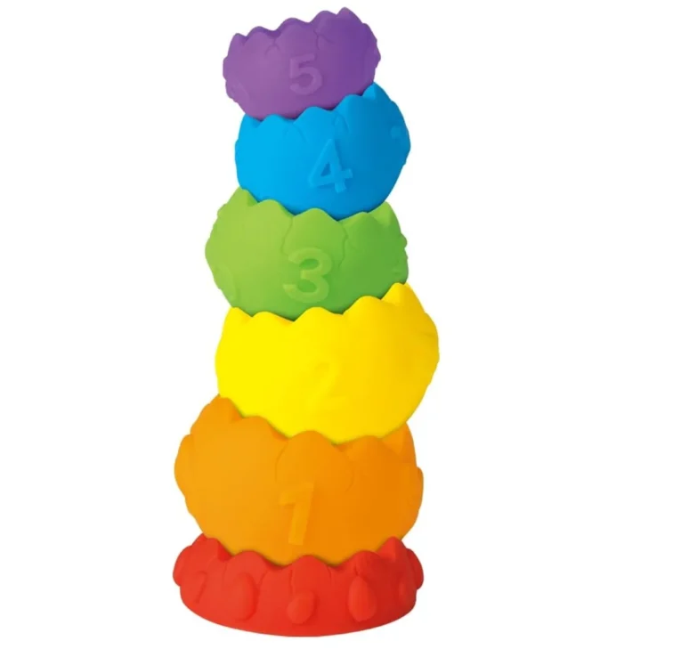 Huevos de Dinosaurio Apilables de Jebe (2)