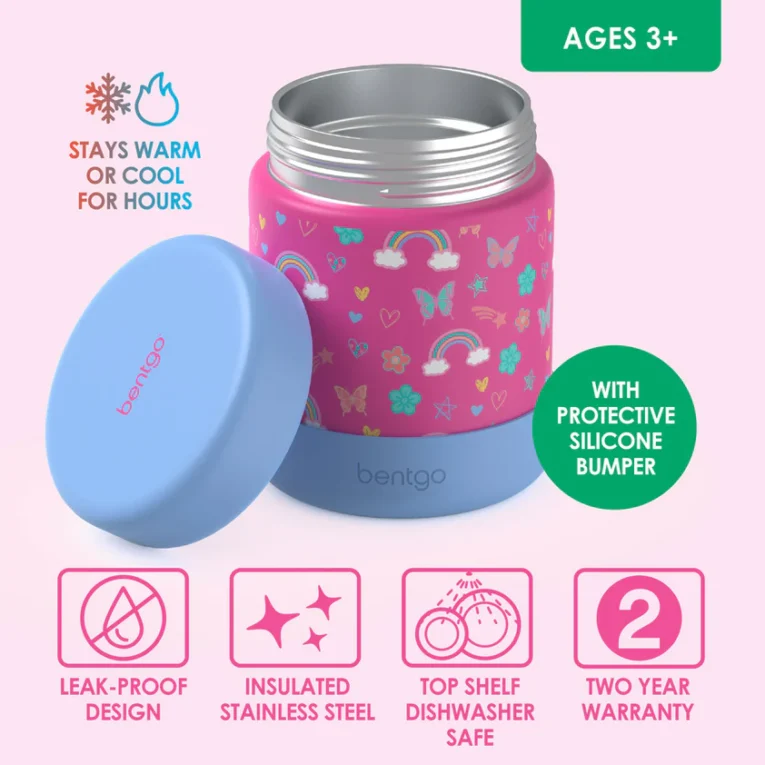 Termo de Comidas Acero Inoxidable Bentgo 325 ml- Dinosaurios (5)