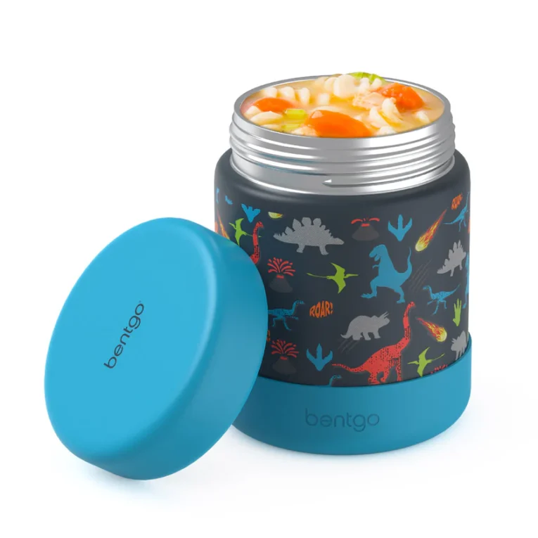 termo de comidas de acero inoxidaable Bentgo dinosaurio