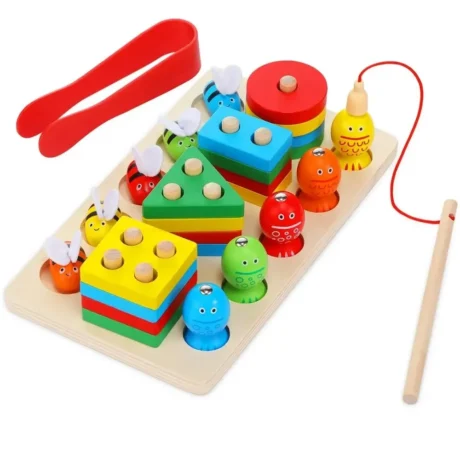 Juego Didactico Pesca y Plantado Lineal (Abeja)