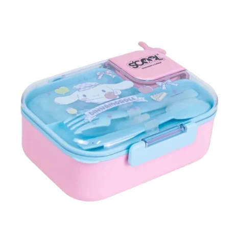 Taper Bento con Bandeja de Acero 2 divisiones Scool (Cinnamoroll)