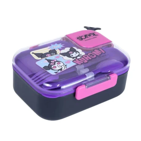 Taper Bento con Bandeja de Acero 2 divisiones Scool (Kuromi)
