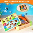 Juego Montessori de Madera Cosecha de Zanahorias y Pesca Magnética (3)