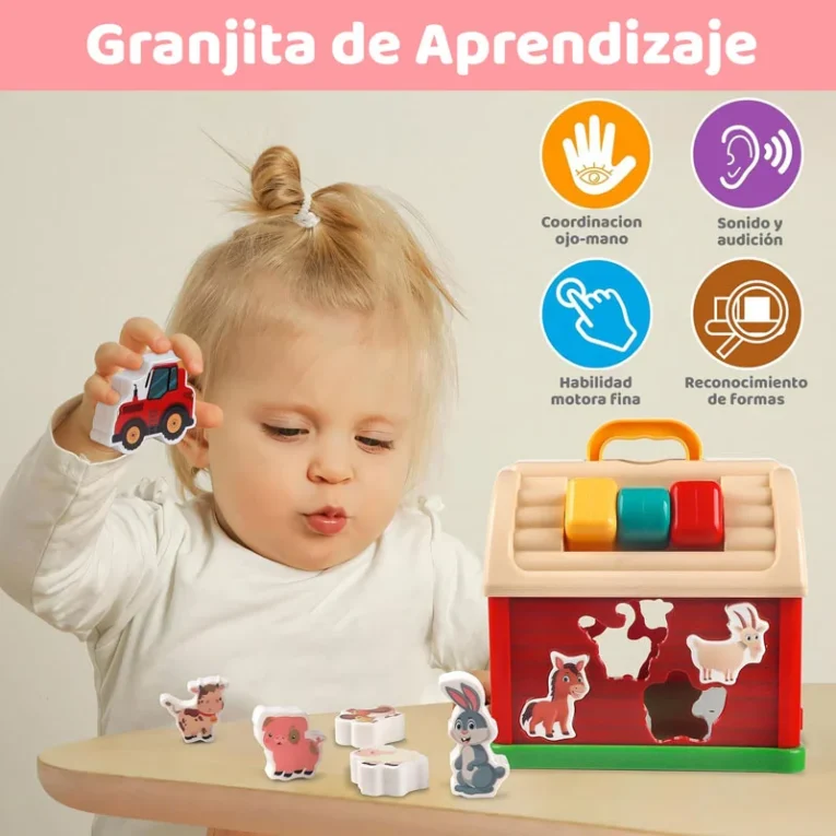 Juguete Mi Primera Granja para Clasificar 10 piezas (3)