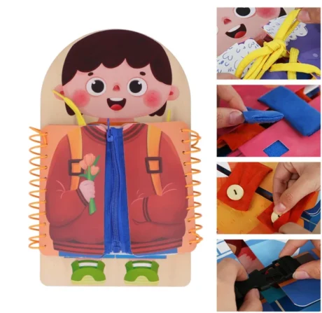 Libro Montessori de Actividades Buttons Child