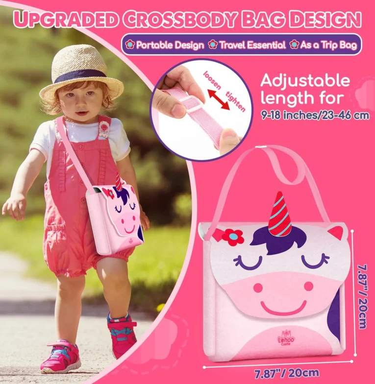 Libro Portatil de actividades Montessori Unicornio