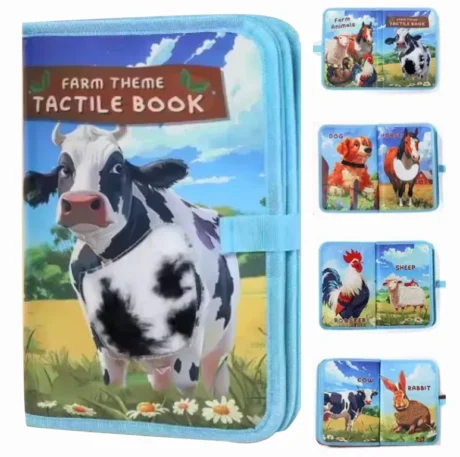 Libro Sensorial de Texturas Animales Granja