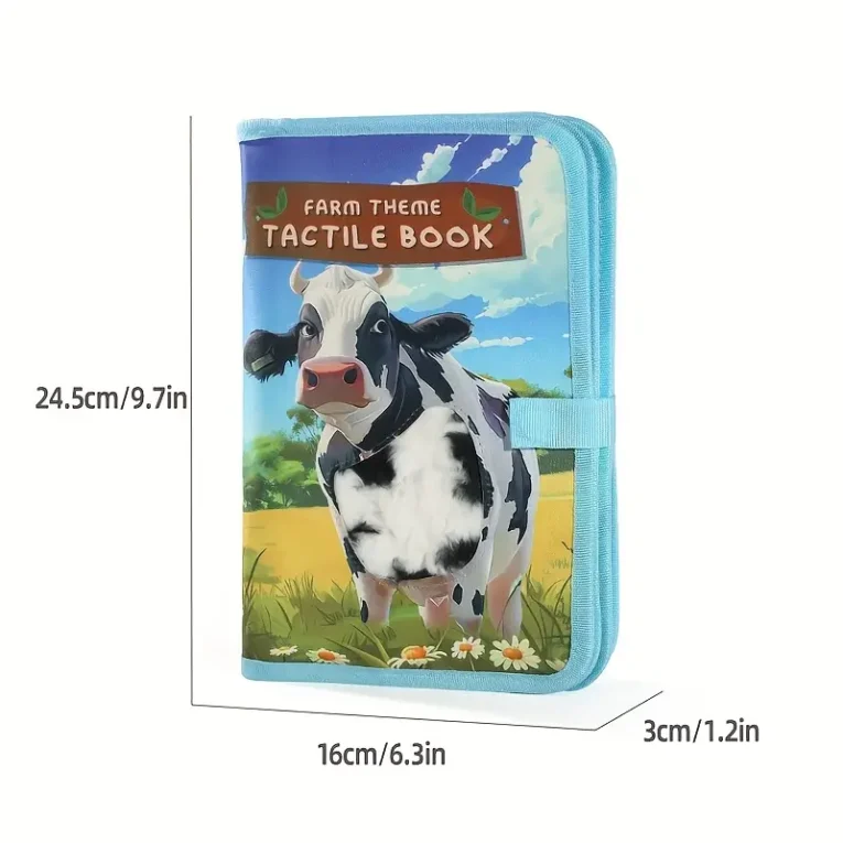 Libro Sensorial de Texturas Animales Granja