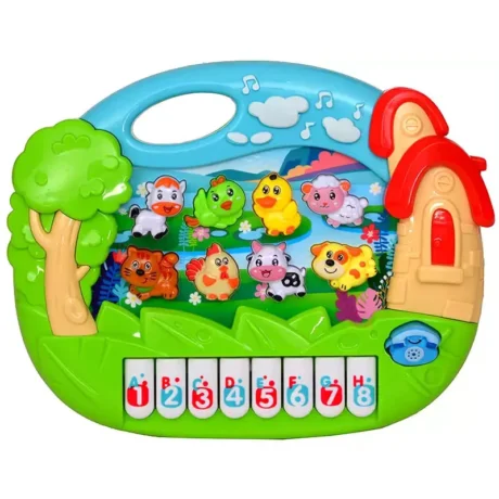 Piano Musical Casita de Animales