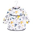 mandil-impermeaable-de-algodon-babero-bebe-dinosaurio-bebe