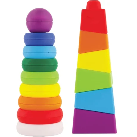 Pack de 2 Torres Apilables Arcoiris Smart Baby