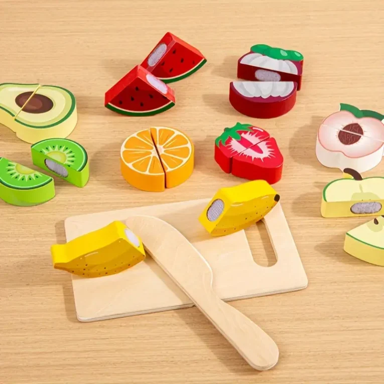 Alimentos con Tablita de Madera Montessori (2)