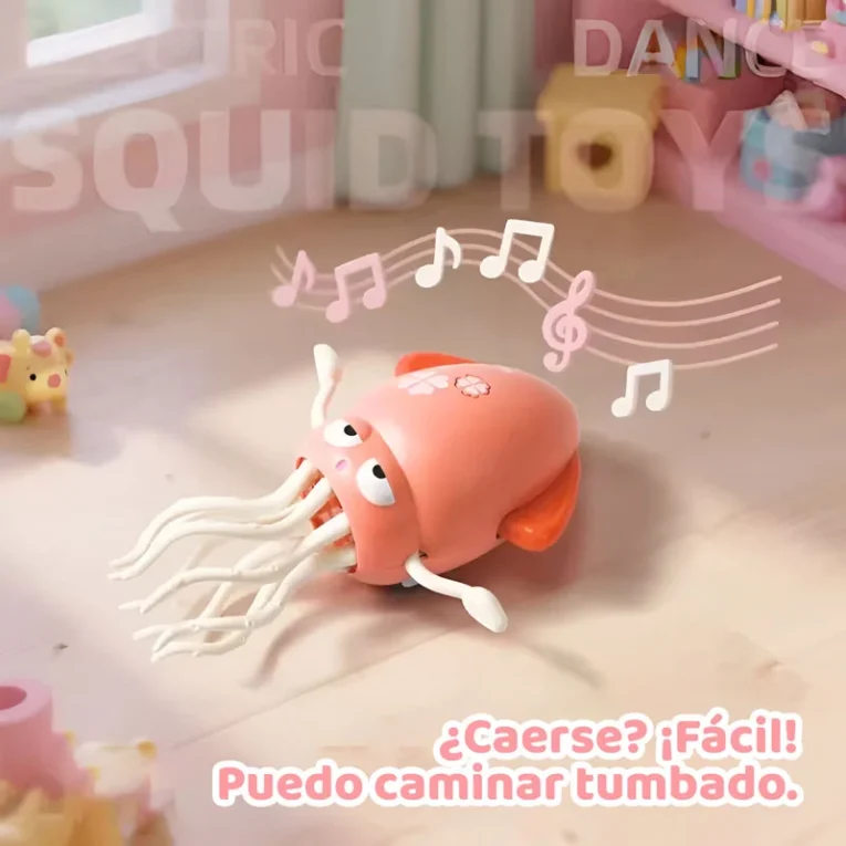 Calamar Bailarín Recargable Con Sensor - Tummy Time (2)