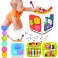 Cubo sensorial Xilofono y Ligas 7 en 1