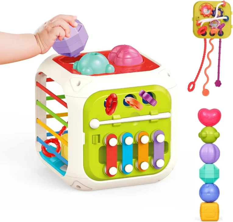 Cubo sensorial Xilofono y Ligas 7 en 1 (2)