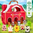 Granja grande de Juguete con Animales Montessori (2)