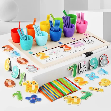 Juego De Madera Para Aprender A Contar Números