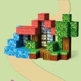 Juego STEM de Cubos Magneticos Forest 80 pcs (Minecraft) (2)