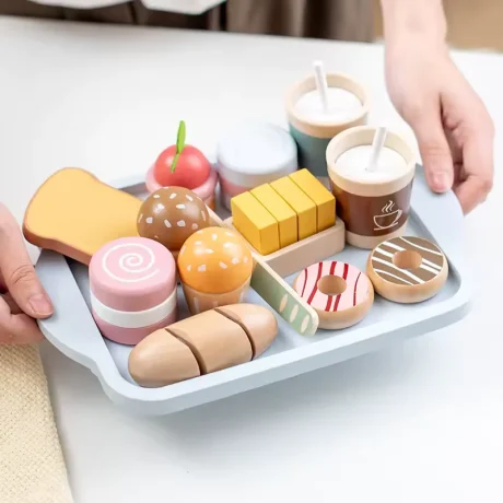 Juego de Brunch de Madera Infantil