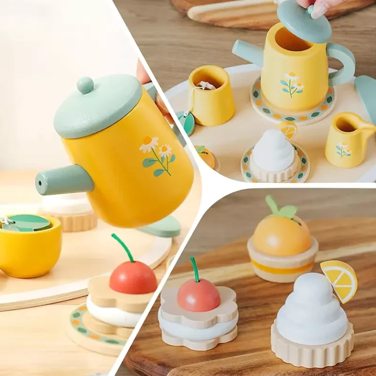 Juego de Té Sunshine de Madera Infantil (5)