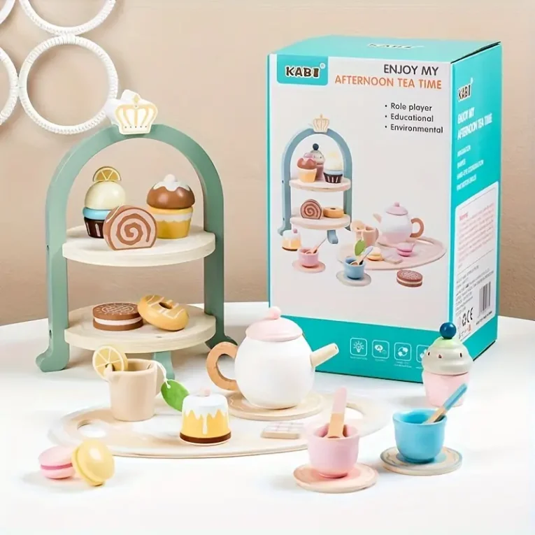Juego de Te y Postres de Madera (2)