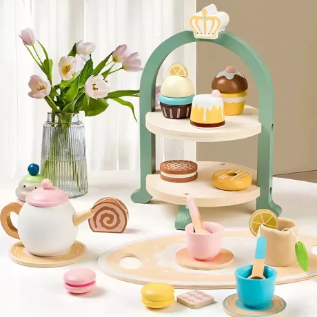 Juego de Té y Postres Candy de Madera Infantil