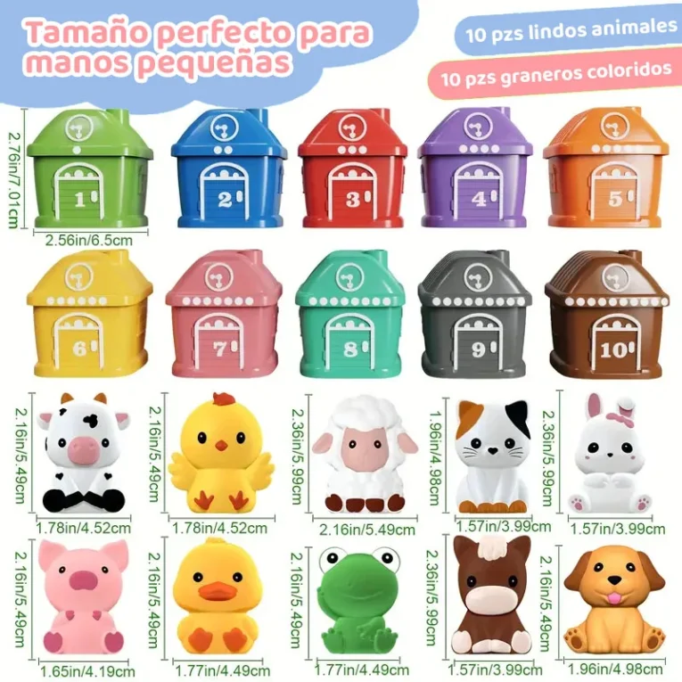Juguete Montessori Peekaboo Animales de Granja
