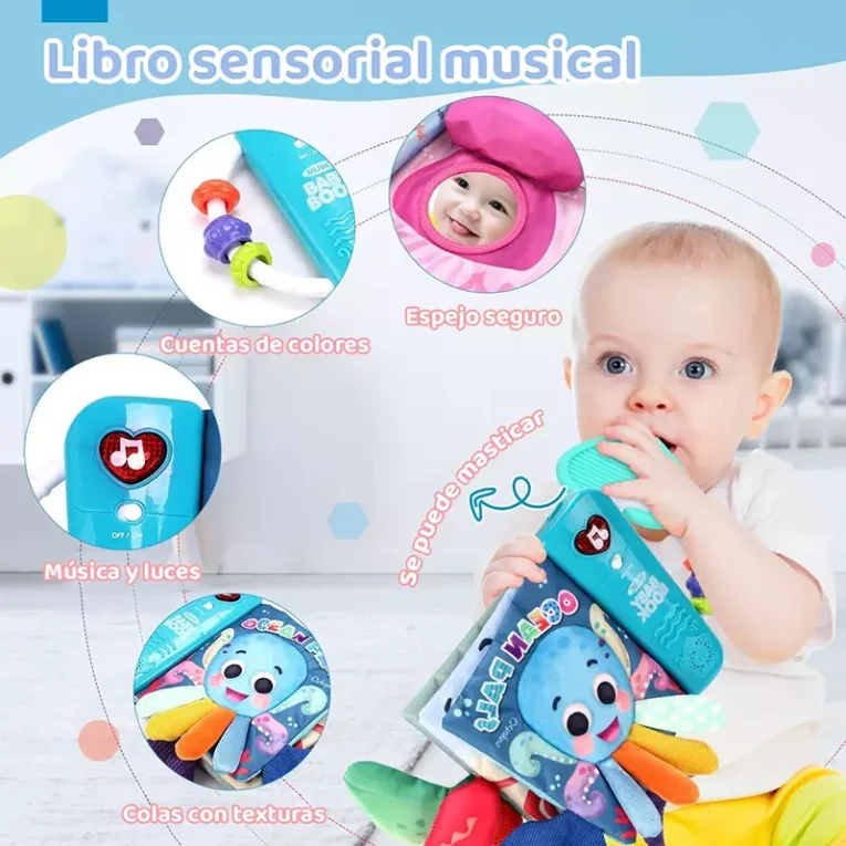 Libro Musical Sensorial Interactivo Baby book