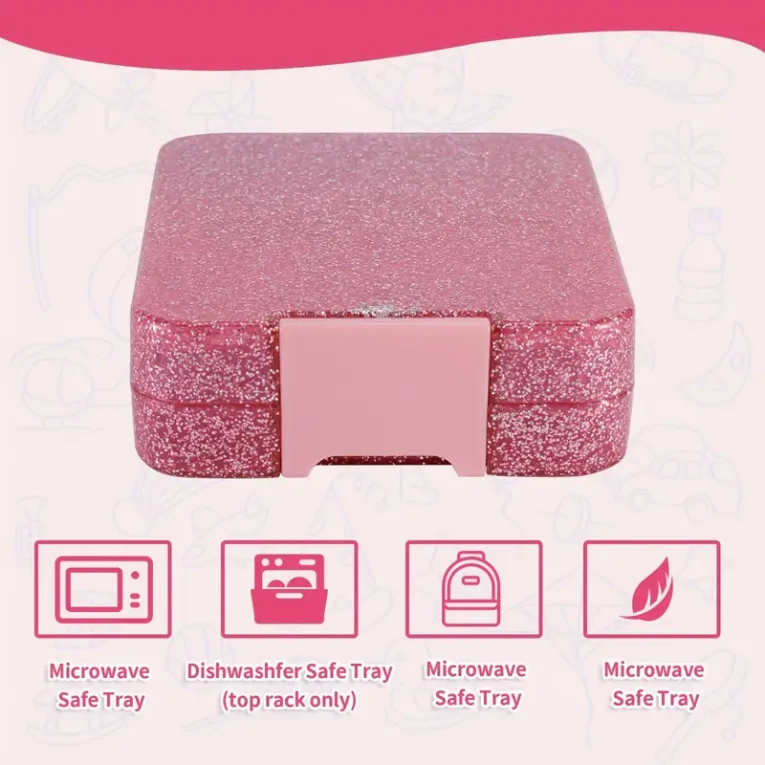 Lunch Box Tritan 5 Divisiones Glitter (3)