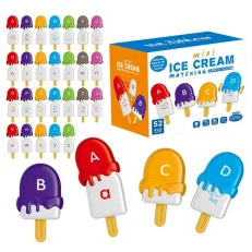 Set de Paletas Montessori Emparejamiento y Abecedario