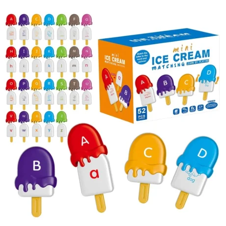 Set de Paletas Montessori Emparejamiento y Abecedario