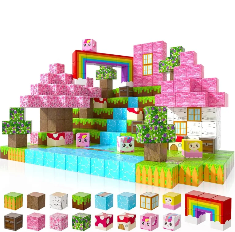 Juego STEM de Cubos Magneticos 100 pcs (2)