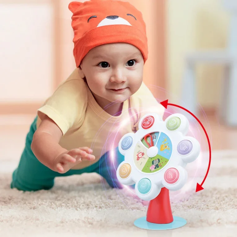 Juguete Spinner Musical Con Ventosa Kaichi