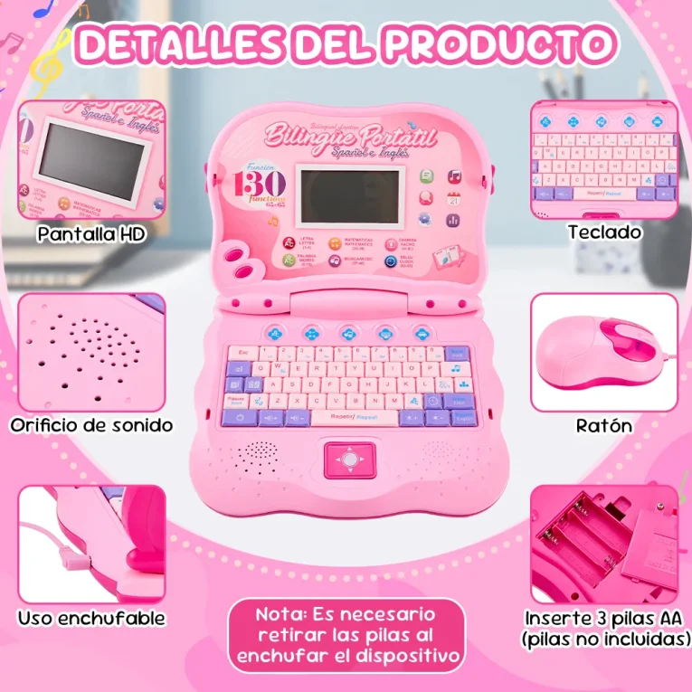 Laptop Educativa Español e Inglés Kids (4)