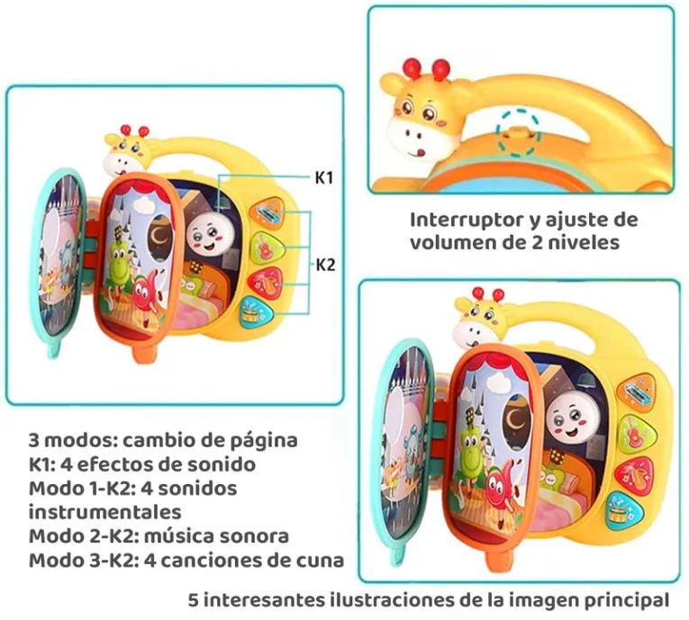 Libro Musical Interactivo Baby Jirafa (4)
