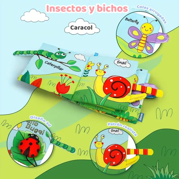 Libro Sensorial Color Baby Bichitos