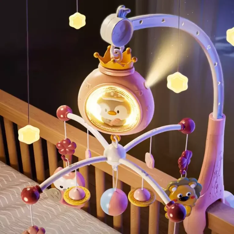 Móvil Cuna 360° con Proyector y Control Baby Penguin (3)