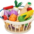 Cesta de Frutas de Madera Montessori Imantado