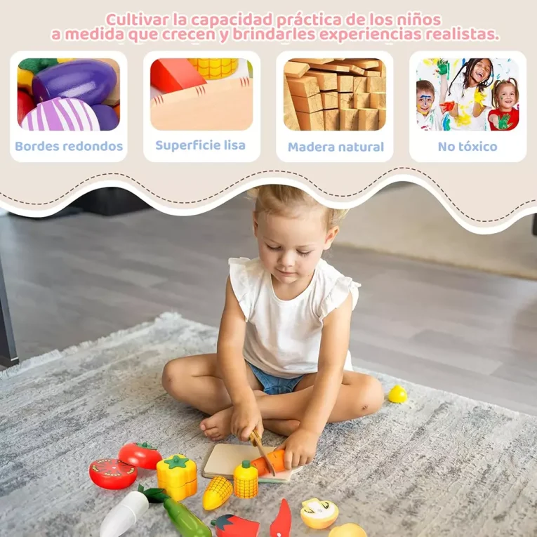 Cesta de Frutas de Madera Montessori Imantado (5)